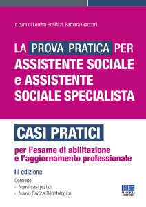 PROVA PRATICA PER ASSISTENTE SOCIALE E ASSISTENTE SOCIALE SPECIALISTA. CASI PRAT