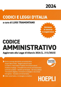 CODICE AMMINISTRATIVO 2024. CON ESPANSIONE ONLINE