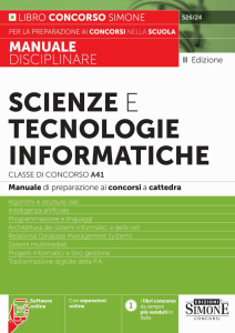 SCIENZE E TECNOLOGIE INFORMATICHE. CLASSE DI CONCORSO A41. MANUALE DISCIPLINARE.