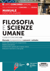 FILOSOFIA E SCIENZE UMANE. CLASSE DI CONCORSO A18 (EX A036). MANUALE DISCIPLINAR