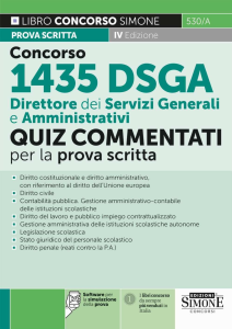 CONCORSO 1435 DSGA DIRETTORE DEI SERVIZI GENERALI E AMMINISTRATIVI. QUIZ COMMENT