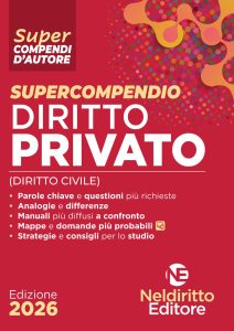 SUPERCOMPENDIO DI DIRITTO PRIVATO (CIVILE) 2026