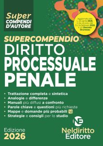 SUPERCOMPENDIO DI DIRITTO PROCESSUALE PENALE 2026 AGGIORNATO AL DL SICUREZZA (AP